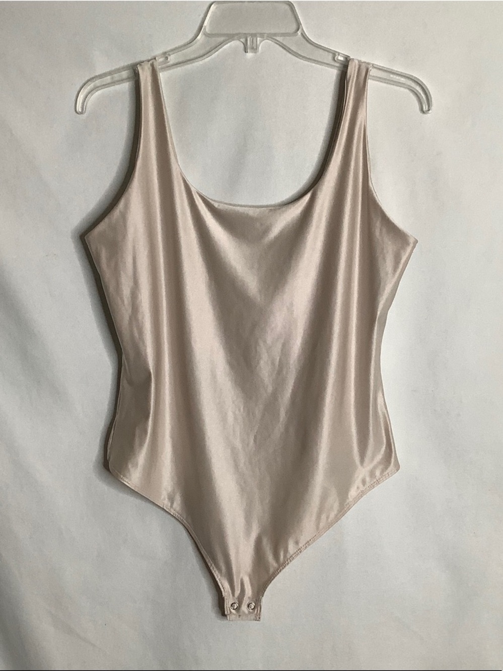 wild fable Cream Satin Scoop Neck Bodysuit